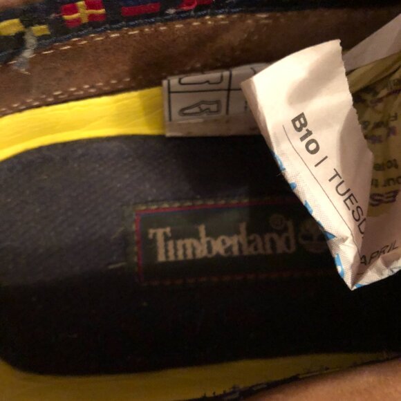 Timberland Waterproof Cognac Brown Leather Loafers Boat Shoese Boots w/Laces - Picture 9 of 11